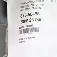 2010-2016 BMW 535i 535i GT 740i 740i Active 5 Radiator 17117562586 OEM