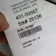 2012-2016 BMW Active5 Hybrid Rear Drive Shaft 26107614687 OEM