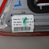 2007-2010 BMW 328i 335i M3 Coupe Left Tail Light 63217162299 OEM
