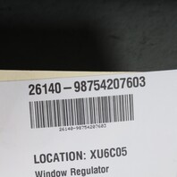 2006-2012 Porsche 911 997 Boxster Cayman 987 Right Door Window Regulator OEM