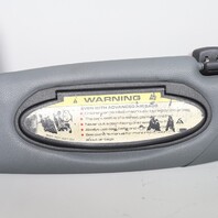 2006-2012 Porsche 911 997 Convertible Left Sun Visor Leatherette Grey OEM