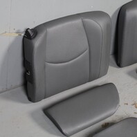 2009 Porsche 911 997 Cabrio Rear Seat Set Upper Lower Grey Leatherette OEM