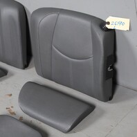 2009 Porsche 911 997 Cabrio Rear Seat Set Upper Lower Grey Leatherette OEM