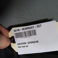 2009 Porsche 911 997 Cabrio Rear Seat Set Upper Lower Grey Leatherette OEM