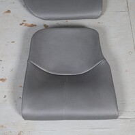 2009 Porsche 911 997 Cabrio Rear Seat Set Upper Lower Grey Leatherette OEM