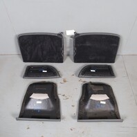 2009 Porsche 911 997 Cabrio Rear Seat Set Upper Lower Grey Leatherette OEM