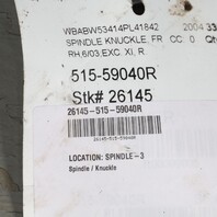 2001-2006 BMW 325i 330i Z4 Right Front Spindle Knuckle Hub 31211096430 OEM