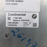 2008-2009 BMW 135i 335i 535i X6 N54 Engine Computer ECU ECM DME OEM 12147586933