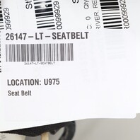 2009-2016 BMW Z4 E89 Left Seat Belt Black OEM 72119137949