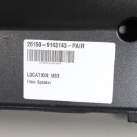 2008-2013 BMW 328i 335i M3 X1 Floor Speaker Subwoofer Set Pair 65139143143 OEM