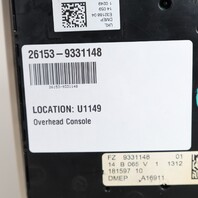 2014-2018 BMW X5 X6 Overhead Console Sunroof Switch 61319331148 OEM