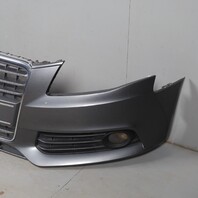 2009-2012 Audi A4 Front Bumper Cover With Grilles Monsoon Gray OEM