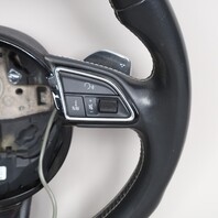 2013-2016 Audi S4 Steering Wheel Flat Bottom Paddle Shift OEM 8K0419091CH
