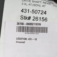 2012-2016 Audi S4 Automatic Rear Driveshaft Propeller Shaft OEM  8K0521101N