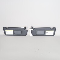 2013-2016 Audi A4 S4 Black Sun Visor Set Right / Left Pair OEM