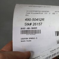 2011-2017 Volkswagen Touareg Right Rear Spindle Knuckle Hub OEM