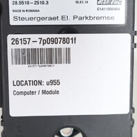 2011-2017 Volkswagen Touareg Parking Brake Module 7P0907801F OEM