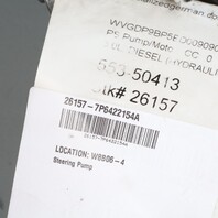 2011-2016 Volkswagen Touareg 3.0 Diesel Power Steering Pump 7P6422154 OEM