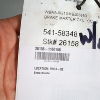 1991 BMW 318i Power Brake Booster Master Cylinder OEM 34331157908