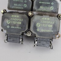 1990-1991 BMW 318i Ignition Coil Set (4) OEM 12131727108