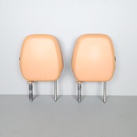 2011-2018 Porsche Cayenne 958 Front Seat Headrest Pair Set Left Right Cognac OEM