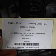1999-2001 Porsche 911 996 3.4 Engine Motor 68k Miles OEM