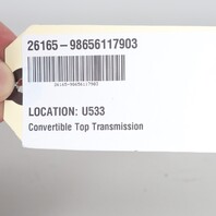 2000-2004 Porsche Boxster 986 Left Convertible Top Transmission OEM 98656117903