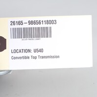 2000-2004 Porsche Boxster 986 Right Convertible Top Transmission OEM 98656118003