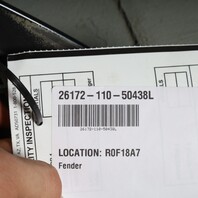 2008-2013 BMW 128i 135i Left Front Fender Black-sapphire 41357133227 OEM