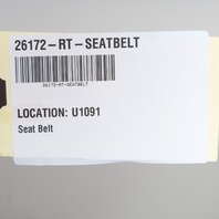 2008-2013 BMW 128i 135i Convertible Right Seat Belt 72116981478 OEM