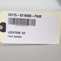 2008-2014 BMW X6 E71 Floor Speaker Subwoofer Set Pair OEM 65139218698