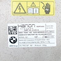 2014-2021 BMW i3 I01 Electric AC Air Conditioning Compressor OEM 64526830620
