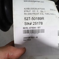 2006-2008 BMW Z4 E85 3.0 Front Strut Shock Spring Set Pair OEM 31316770344