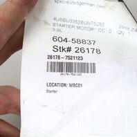 2008 BMW Z4 Starter Motor 12417521123 OEM