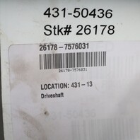 2008 BMW Z4 E85 3.0 Rear Driveshaft Driveline OEM 26107576031