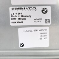 2006-2008 BMW Z4 E85 3.0i Engine Computer ECU DME 12147577968 OEM