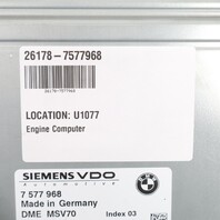2006-2008 BMW Z4 E85 3.0i Engine Computer ECU DME 12147577968 OEM