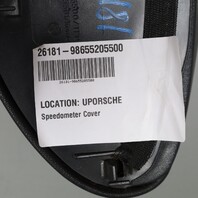 1997-1999 Porsche Boxster 986 Speedometer Cover Trim Leatherette Black OEM