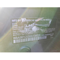 2016 BMW 535i F10 Parts - N55 Engine, ZF 8-Speed Trans - Stock #26184