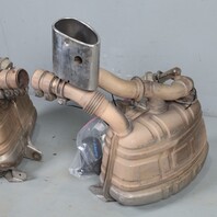 2002-2004 Porsche 911 996 Eisenmann Valved Sport Exhaust Mufflers Pair PSE OEM