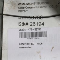 1997-2000 BMW 528i Front Engine Suspension Crossmember 31111094320