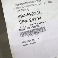 1997-2001 BMW 525i 528i 530i 540i Left Rear Spindle Knuckle Hub OEM