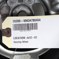 1999-2004 Porsche 911 996 Boxster Black 3 Spoke Steering Wheel 99634780454 OEM
