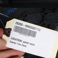 1999-2004 Porsche 911 996 Convertible Left Quarter Trim Panel Black OEM
