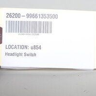 1997-2004 Porsche 911 996 Boxster 986 Headlight Switch OEM 99661353500