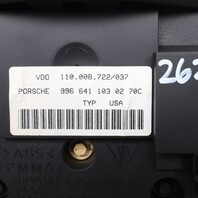 2000-2001 Porsche 911 996 Speedometer Instrument Cluster OEM 99664110302