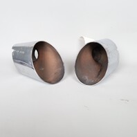 1999-2001 Porsche 911 996 3.4 Exhaust Muffler Tip Pair EP4110 OEM NOTE Bent