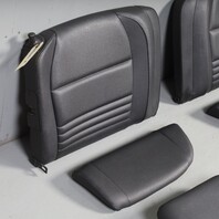 2000-2004 Porsche 911 996 Convertible Rear Seat Set Upper Lower Black OEM