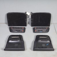2000-2004 Porsche 911 996 Convertible Rear Seat Set Upper Lower Black OEM