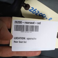 2000-2004 Porsche 911 996 Convertible Rear Seat Set Upper Lower Black OEM